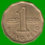 MONEDA DE URUGUAY  1 NUEVO PESO, AÑO 1978, ESTADO USADA.-