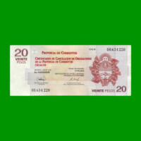 BONO CORRIENTES $20,00, EC 320, SERIE B, ESTADO EXCELENTE.-