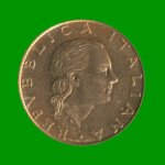 MONEDA DE ITALIA 200 LIRAS, AÑO 1998, ESTADO USADA.- - Imagen 2