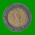 MONEDA DE MEXICO 5 PESOS, BIMETALICA, AÑO 2007, ESTADO USADA.- - Imagen 2