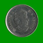 MONEDA DE CANADA 25 CENTAVOS, AÑO 2013, CONMEMORATIVA, BALLENAS, ESTADO NUEVA.- - Imagen 2