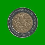 MONEDA DE MEXICO 1 PESO, BIMETALICA, AÑO 2008, ESTADO USADA.- - Imagen 2