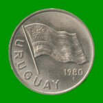MONEDA DE URUGUAY  5 NUEVOS PESOS, AÑO 1980, ESTADO USADA.- - Imagen 2