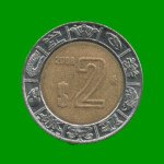 MONEDA DE MEXICO 2 PESOS, BIMETALICA, AÑO 2008, ESTADO USADA.-