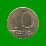 MONEDA DE POLONIA 10 ZLOTY, AÑO 1990, ESTADO USADA.-