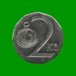 MONEDA DE REPUBLICA CHECA 2 CORONAS, AÑO 1994, ESTADO USADA.-