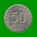 MONEDA DE INDONESIA 50 RUPIAS, AÑO 1971, ESTADO USADA.-