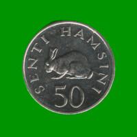 MONEDA DE TANZANIA 50 SANTI, AÑO 1990, ESTADO NUEVA.-