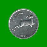 MONEDA DE NAGORNO - KARABAKH 50 LUMA, CIERVO, AÑO 2004, ESTADO NUEVA.-