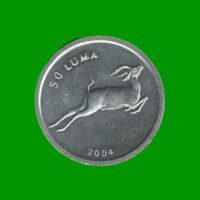 MONEDA DE NAGORNO - KARABAKH 50 LUMA, CIERVO, AÑO 2004, ESTADO NUEVA.-