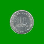 MONEDA DE NICARAGUA 10 CENTAVOS, AÑO 1987, ESTADO USADA.-