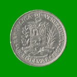 MONEDA DE VENEZUELA 1 BOLIVAR, AÑO 1967, ESTADO USADA.-