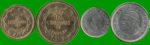 HONDURAS SET DE CUATRO MONEDAS 5, 10, 20 Y 50 CENTAVOS, AÑO 2012/ 2014, ESTADO NUEVAS.-