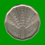 MONEDA DE URUGUAY  2 NUEVOS PESOS, CONMEMORATIVA, AÑO 1981, ESTADO USADA.- - Imagen 2