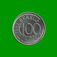 MONEDA DE BRASIL 100 CRUZEIROS, AÑO 1992 ESTADO USADA.-