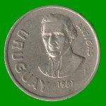 MONEDA DE URUGUAY  10 NUEVOS PESOS, AÑO 1981, ESTADO USADA.- - Imagen 2