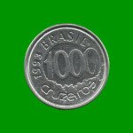 MONEDA DE BRASIL 1.000 CRUZEIROS, AÑO 1993 ESTADO USADA.-