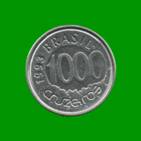 MONEDA DE BRASIL 1.000 CRUZEIROS, AÑO 1993 ESTADO USADA.-
