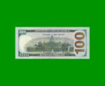REPOSICION BILLETE DE EE UU 100 DOLARES, SELLO VERDE, PICK NEW, ESTADO SIN CIRCULAR.- - Imagen 2