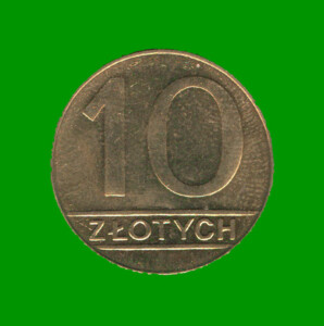 MONEDA DE POLONIA 10 ZLOTY, AÑO 1990, ESTADO NUEVA.-