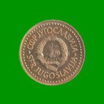 MONEDA DE YUGOSLAVIA 1 DINAR, AÑO 1986, ESTADO USADA.- - Imagen 2