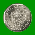 MONEDA DE PERU 1 SOL, AÑO 2021, CONMEMORATIVA, TORIBIO RODRIGUEZ DE MENDOZA, ESTADO NUEVA.- - Imagen 2