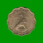 MONEDA DE PARAGUAY 15 CENTIMOS, AÑO 1953, ESTADO NUEVA.- - Imagen 2
