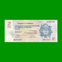 BONO CORRIENTES $2,00, EC 311, SERIE B, ESTADO EXCELENTE+ .-