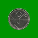 MONEDA DE ARUBA 10 CENTAVOS, AÑO 2009, ESTADO NUEVA.-