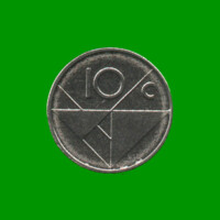 MONEDA DE ARUBA 10 CENTAVOS, AÑO 2009, ESTADO NUEVA.-
