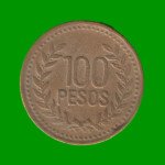 MONEDA DE COLOMBIA $ 100 PESOS, AÑO 1994, ESTADO USADA.-