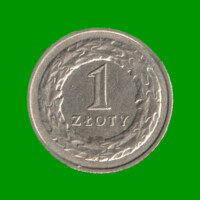 MONEDA DE POLONIA 1 ZLOTY, AÑO 1994, ESTADO USADA.-