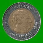 MONEDA DE URUGUAY $ 10,00 , CONMEMORATIVA, AÑO 2000, ESTADO USADA.- - Imagen 2