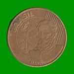 MONEDA DE BRASIL 25 CENTAVOS, AÑO 2005, ESTADO USADA.- - Imagen 2