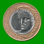 MONEDA DE BRASIL 1 REAL, BIMETALICA, AÑO 2006, ESTADO USADA.- - Imagen 2
