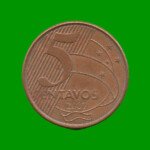 MONEDA DE BRASIL 5 CENTAVOS, AÑO 2007, ESTADO USADA.-