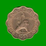 MONEDA DE PARAGUAY 25 CENTIMOS, AÑO 1953, ESTADO NUEVA.- - Imagen 2