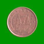 MONEDA DE ESPAÑA 5 CENTAVOS DE EURO, AÑO 2000, ESTADO USADA.- - Imagen 2
