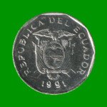 MONEDA DE ECUADOR 10 SUCRES, AÑO 1991, ESTADO USADA.- - Imagen 2
