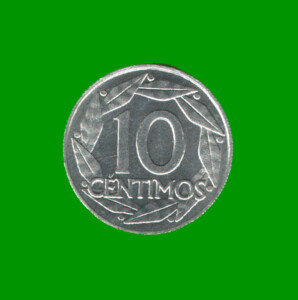MONEDA DE ESPAÑA 10 CENTAVOS, AÑO 1959, ESTADO NUEVA.-