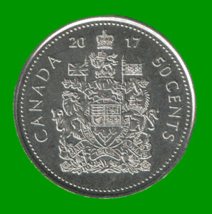 MONEDA DE CANADA 50 CENTAVOS, AÑO 2017, ESTADO NUEVA.-