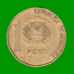 MONEDA DE REPUBLICA DOMINICA 1 PESO, AÑO 1993, ESTADO USADA.-