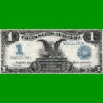 BILLETE DE EEUU 1.00 DOLAR, AGUILA NEGRA, PICK 338, ESTADO MUY BUENO- .-