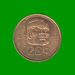 MONEDA DE MEXICO 20 CENTAVOS, AÑO 1983, ESTADO USADA.-