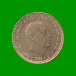 MONEDA DE ESPAÑA 1 PASETA, AÑO 1966, ESTADO USADA.- - Imagen 2