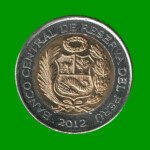 MONEDA DE PERU 5 NUEVOS SOLES, BIMETALICA, AÑO 2012, ESTADO NUEVA.- - Imagen 2