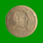 MONEDA DE URUGUAY $ 10,00 , AÑO 1968, ESTADO USADA.- - Imagen 2