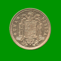MONEDA DE ESPAÑA 1 PASETA, AÑO 1966, ESTADO USADA.-