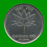 MONEDA DE CANADA 50 CENTAVOS, CONMEMORATIVA, AÑO 2017, ESTADO NUEVA.-