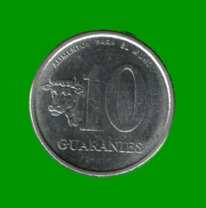 MONEDA DE PARAGUAY 10 GUARANIES, AÑO 1980, ESTADO NUEVA.-